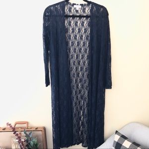 LuLaRoe Sarah (navy lace/small)